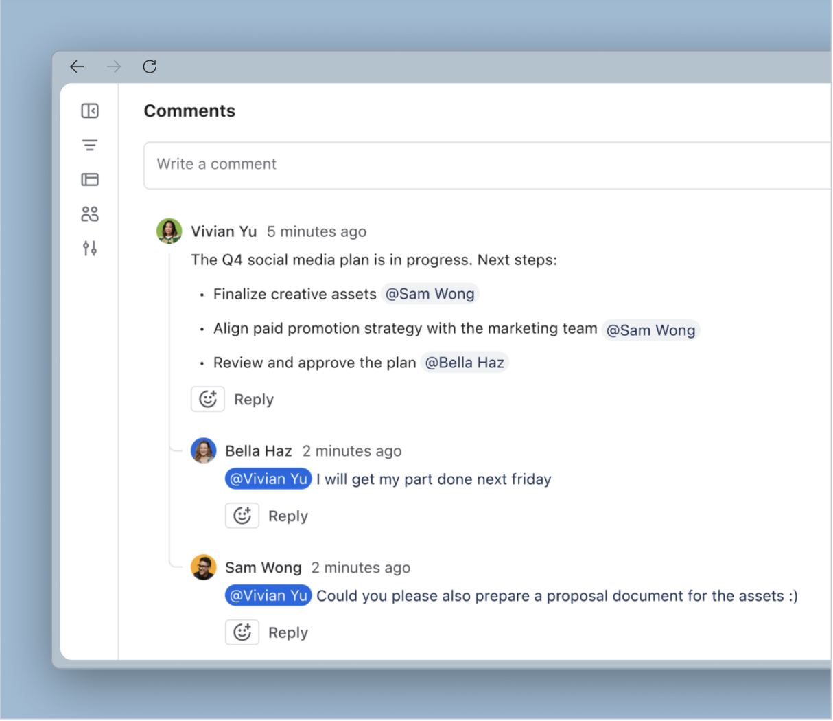 Jira threaded comments